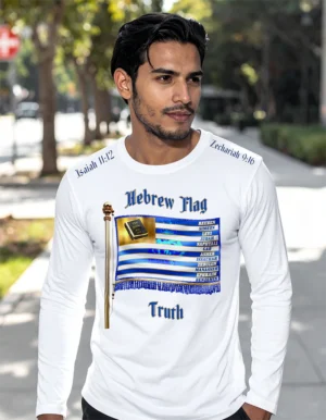 Hebrew Flag Long-Sleeve T-shirt